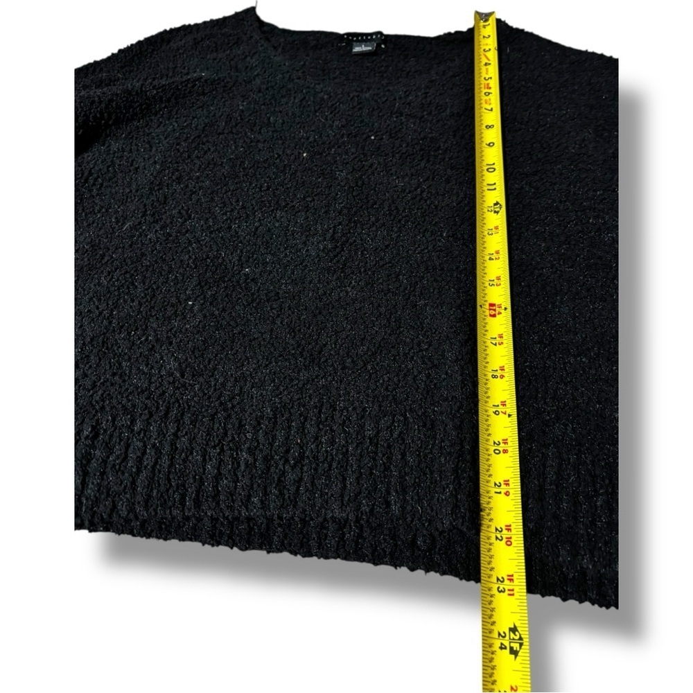 Sanctuary Charcoal Cozy Fuzzy Long Sleeve Size Large V-Neck Sweater - Picture 10 of 16